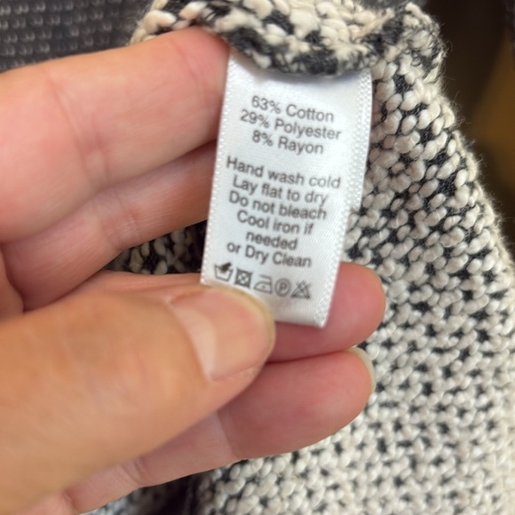 Lilla P | Grey Long Sleeve Knit Asymmetrical Hidden Zip Jacket Sweater Cardi L - Picture 10 of 12